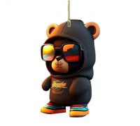 Pendentif de rétroviseur ours mignon décoration intérieure voiture