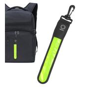 Pendentif de sac lumineux - Bandes réfléchissantes - Réflecteurs de sécurité légers - Pendentif de sac lumineux - Porte-clés réfléchissant portable - Bandes lumineuses pour le cyclisme, les murs