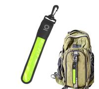 Pendentif de sac lumineux - Bandes réfléchissantes - Réflecteurs de sécurité légers - Pendentif de sac lumineux - Porte-clés réfléchissant portable - Bandes lumineuses pour le cyclisme, les murs