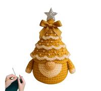 Pendentif de sapin de Noël fait à la main en crochet - Décoration de bureau - Décoration festive pour la maison et le sapin de Noël