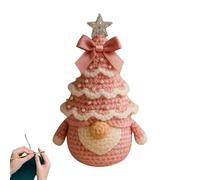 Pendentif de sapin de Noël fait à la main en crochet - Décoration de bureau - Décoration festive pour la maison et le sapin de Noël