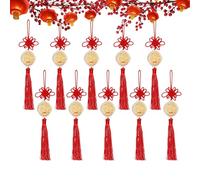 Pendentif De Voiture De L'année du Cheval 2026 - Ornement De Pièce Commémorative du Zodiaque en Feuille d'or | Charme Chinois, Décoration pour Voitures, Sacs, Vitrines, Maisons, Écoles, Bure