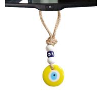 Pendentif de voiture Diable Yeux bleus, breloque mauvais œil pour décoration de voiture - Décoration de voiture contre le mauvais œil, pendentif en verre bleu pour vue arrière, fenêtre, porte, balcon