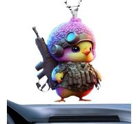 Pendentif de voiture en acrylique pour voiture - Accessoires pour accrocher sur la voiture des animaux, décoration intérieure de l'intérieur du rétroviseur suspendu en acrylique