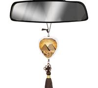 Pendentif de voiture en cristal d'amour pour rétroviseur de voiture - Égypte ancienne - Décoration d'intérieur à suspendre - Accessoires de voiture pour femme et homme - Décoration intérieure de