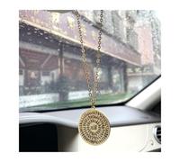 Pendentif de voiture islamique Asma-ul-Husna 99 noms d'Allah Résine Alliage Vue arrière Miroir Ornement suspendu Musulman Spirituel Accessoire de voiture Décoration arabe protectrice pour Ramadan Aïd