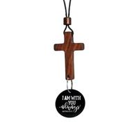 Pendentif de voiture, ornement religieux en bois à suspendre | Pendentif fait à la main pour maison, camion, chambre, salon, église