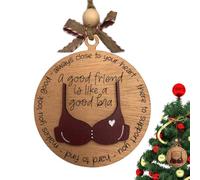 Pendentif De Voiture - Ornement Suspendu Miroir | Balançoire Miroir Suspendue, 1 Charme D'amitié | "Les Bons Amis Sont Comme De Bons Soutiens-gorge" Cadeau Humoristique Pour La Meilleure Amie, Ornemen