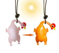 Pendentif de voiture pour rétroviseur | Poule rôti à suspendre, changement de couleur, accessoire de décoration d'intérieur de voiture amusant pour femmes, hommes, filles