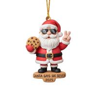Pendentif décoratif à Suspendre au Sapin de Noël Objet Souvenir | décoration de Père Noël 67 pour sapin pour rebord de fenêtre, porte, mur, salon, chambre, caf