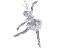 Pendentif décoratif en acrylique pour sapin de Noël et voiture Motif danseuse de ballet