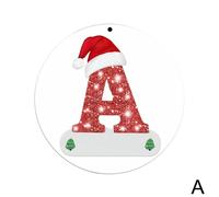 Pendentif Décoratif En Bois Pour Arbre De Noël, Personnalisé, Pour La Maison, 26 Lettres Décoratives, 2022 P7z5