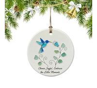 Pendentif décoratif en forme de colibri - Pendentifs ronds en acrylique 2D, pour fêtes, anniversaires, arbres, fenêtre, bureau, salon, salle de bain, chambre