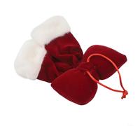 Pendentif décoratif en velours pour sapin de Noël à suspendre avec design classique pour mettre en valeur les fêtes de fin d'année (A)