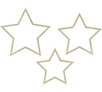 Pendentif décoratif étoiles, mélange (1 paquet / 3 pièces)