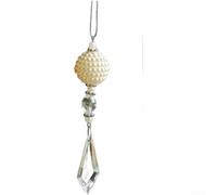 Pendentif décoratif pour décorations de vacances en acrylique transparent avec construction robuste pour arbres de Noël et couronnes (C)