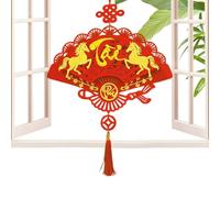 Pendentif Décoratif Pour L'Année Du Cheval | Souvenirs Du Nouvel An Chinois | 2026 Vietnam Pendentif Année Du Cheval Chinois - Fenêtre Salon Chambre Entrée Réchauffement Famille Et Libre