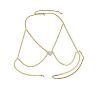 Pendentif délicat en métal en forme de cœur avec pampilles pendantes, bijou élégant parfait pour un événement décontracté et formel, accessoire de soirée, One Size, Comme décrit, Comme décrit.