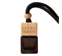 Pendentif désodorisant de voiture rechargeable | Diffuseur de parfum pour voiture | Bouteille diffuseur en verre de 8 ml avec cordon de suspension | Diffuseur d'huile portable pour voiture et chambre