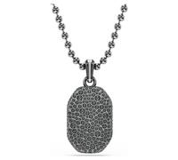 Pendentif Dextera, Forme octogonale, Taille ronde, Noir, Métal plaqué ruthénium OS