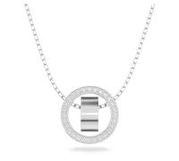 Swarovski Pendentif Hollow, cercles en métal rhodié ornés d'un pavé de cristaux étincelants, blanc