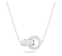 Pendentif Dextera, Pavé, Blanc, Métal rhodié OS