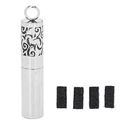 Pendentif diffuseur d'huiles essentielles, Cylindre Creux en Acier Inoxydable, récipient d'aromathérapie