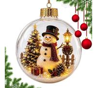Pendentif diorama de Noël lumineux et décoratif