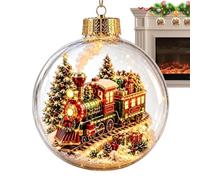 Pendentif diorama de Noël lumineux et décoratif