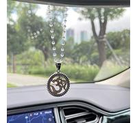Pendentif doré OM strass pour rétroviseur intérieur de voiture, décoration à suspendre pour yoga, méditation, accessoires de voiture éblouissants