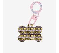 Pendentif double face en forme d'os avec impression de chien chihuahua pour chiens et chats