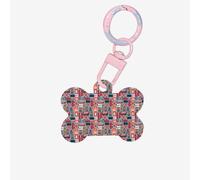Pendentif double face en forme d'os avec impression de symboles de l'Angleterre pour chiens et chats