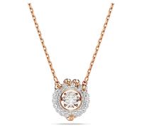 Pendentif Dragon & Phoenix, Griffe de dragon, Blanc, Placage de ton or rosé OS