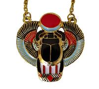 Pendentif Egyptien Scarabée et sa chaîne. Excellent rapport Qualité/Prix
