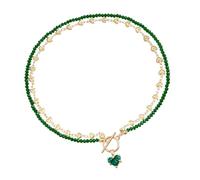 Pendentif élégant en forme de cœur en zircon sur une chaîne noire mystérieuse idéale pour les amateurs de bijoux - Tenues élégantes - Bijoux tendance pour femme, One Size, Comme décrit, Produit