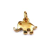 Pendentif éléphant en plaqué or pour enfant 13mmX9mm - RC004626