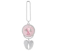 Pendentif éléphant pour voiture, rétroviseur, porte-bonheur, décoration de voiture, décoration de la maison, style argenté