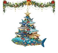 Pendentif en acrylique pour sapin de Noël en acrylique 2D