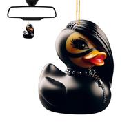 Pendentif en acrylique pour voiture, pendentif en forme de canard punk | Décoration intérieure de véhicule en forme de canard pour rétroviseur de voiture, poignée de porte, fenêtre, sac à dos et