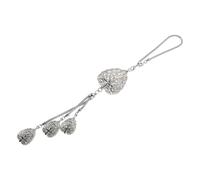Pendentif en Alliage Argenté Feuille de Bodhi pour Voiture