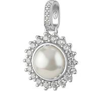 Pendentif en argent brillant avec perle artificielle Fancy Infinite White FIW133.