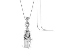 Pendentif en argent sterling (92,5 % de pureté) avec chaîne God Sai Baba (pendentif avec chaîne) pour homme et femme en argent pur avec chaîne Lord Sai Baba Chaîne en argent sterling sans pierre