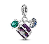 Pendentif en argent sterling 925 avec attrape-rêves en forme de cactus, café, fleur, poisson, soleil, lune, étoile, mauvais œil, compatible avec les bracelets à breloques Pandora, Métal Argent