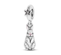 Pendentif en argent sterling 925 avec attrape-rêves en forme de chien, motif ballon de football et chien, compatible avec les bracelets à breloques Pandora Moments, 4mm Hole, Métal Argent sterling