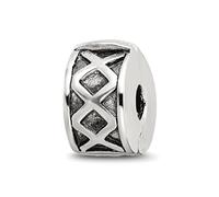Pendentif en argent sterling 925 avec breloque à charnière en X - Dimensions : 11,82 x 6,36 mm - Bijoux pour femme