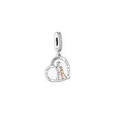 Pendentif en argent sterling 925 avec inscription « Always My Niece Forever My Friend » en forme de cœur pour tante compatible avec les bracelets à breloques Pandora