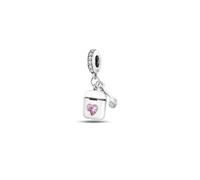 Pendentif en argent sterling 925 avec inscription « I Love You » pour lecteur de musique MP3 compatible avec bracelet à breloques Pandora