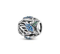 Pendentif en argent sterling 925 avec inscription « Mom Coffee Paris » en forme de patte de chien, champignon, arbre généalogique, sœur, anniversaire, compatible avec les bracelets à breloques Pandora