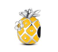 Pendentif en argent sterling 925 pour bracelet à breloques Pandora Moments - Ballon de voyage - Motif arbre généalogique - Motif : chat et chien, 4mm Hole, Métal Argent sterling, Pas de pierre