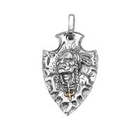 Pendentif en argent sterling S925 gravé représentant un aigle volant, collier hip-hop personnalisé pour homme